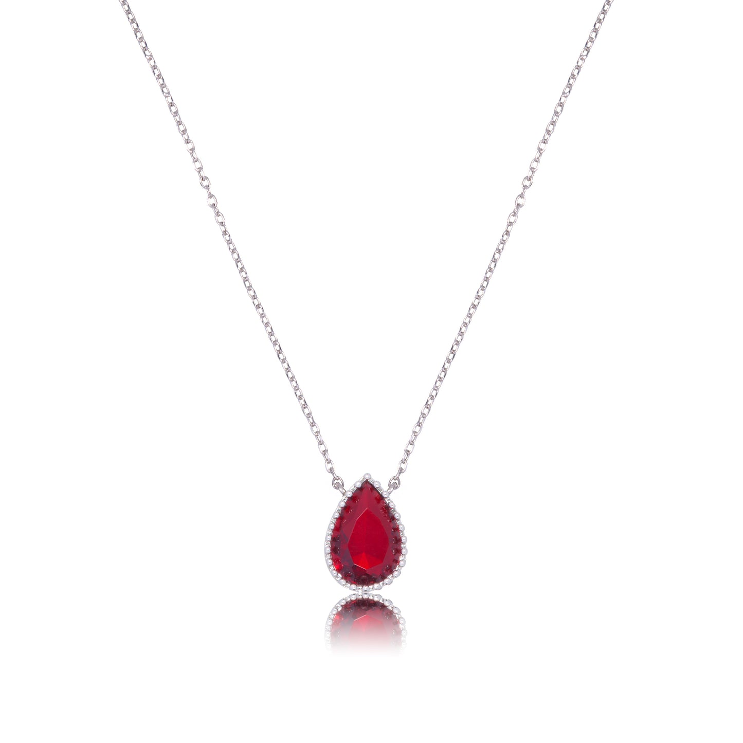 January Birthstone Pendant Necklace