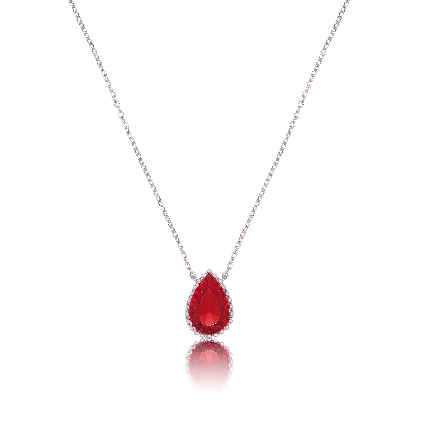 July Birthstone Pendant Necklace