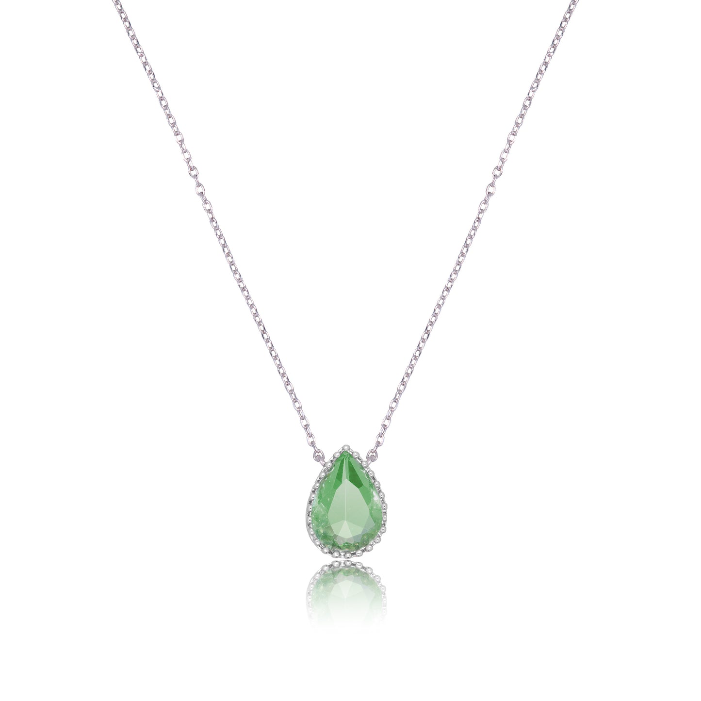 August Birthstone Pendant Necklace