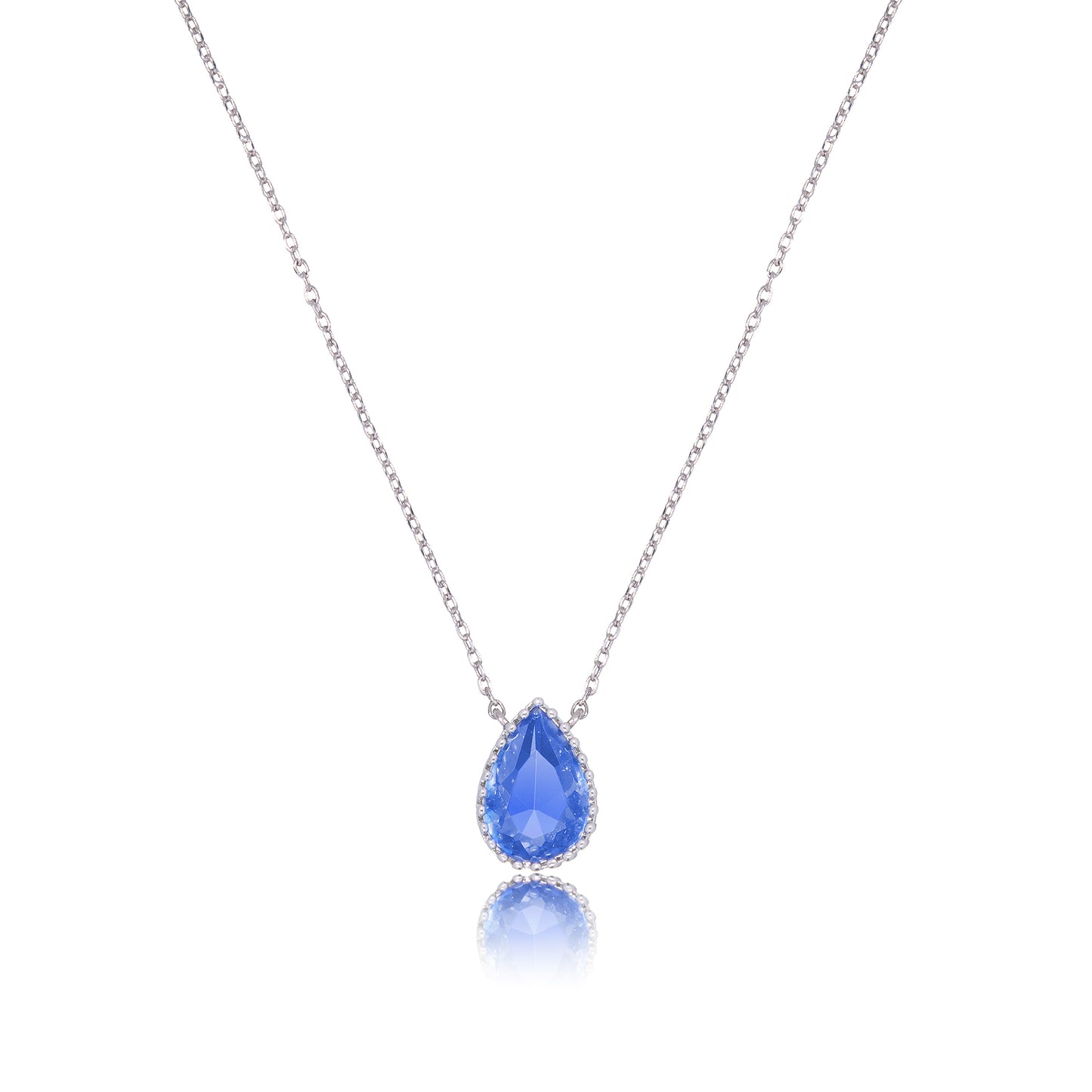 September Birthstone Pendant Necklace