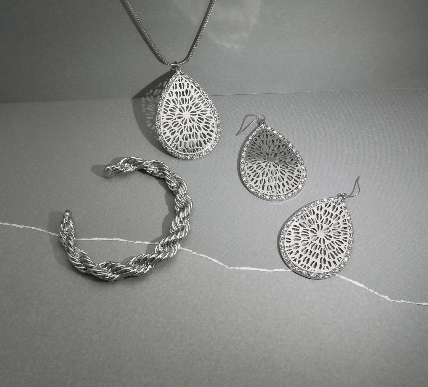 Twisted Metal Statement Cuff Bracelet