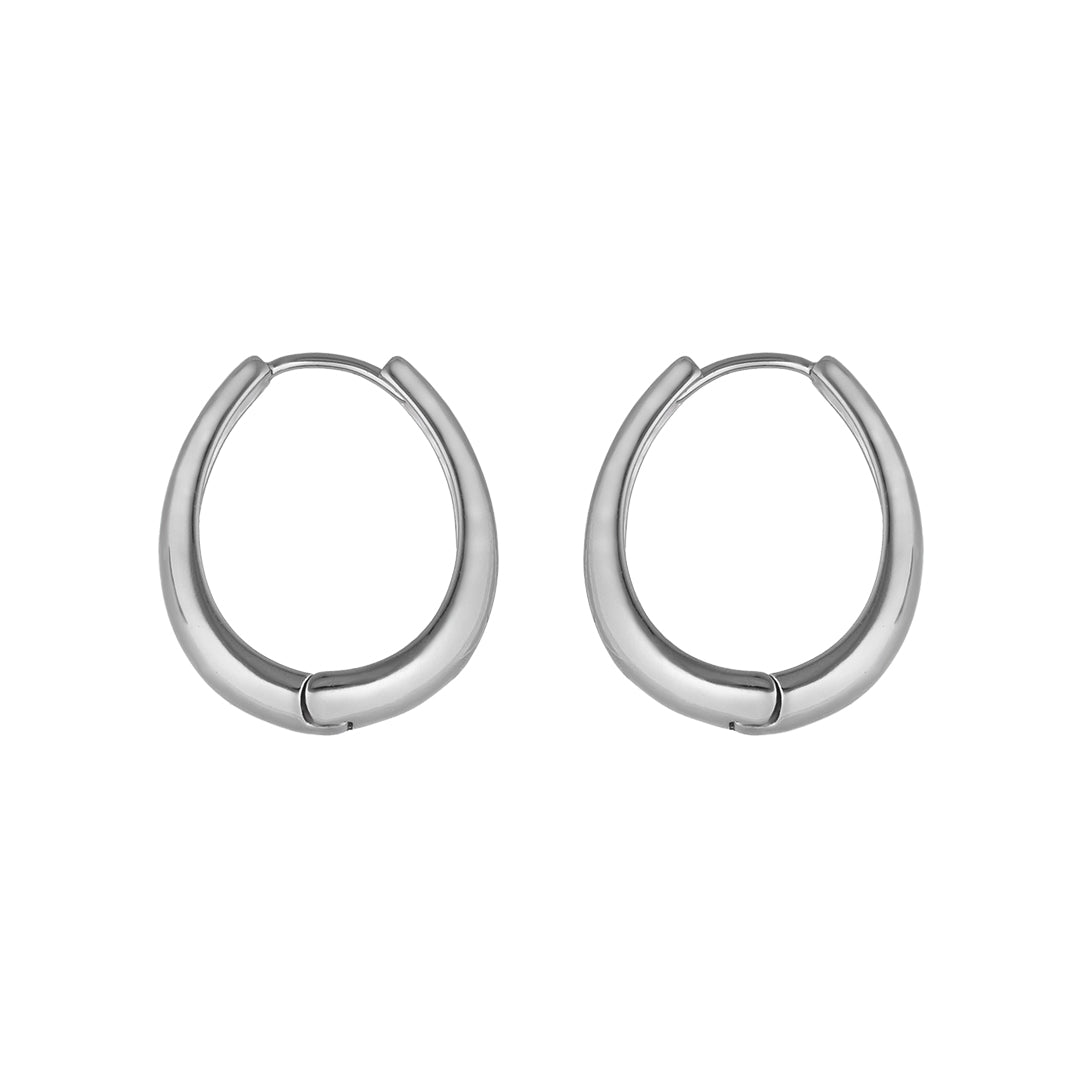 Statement Oval Hoop Earrings