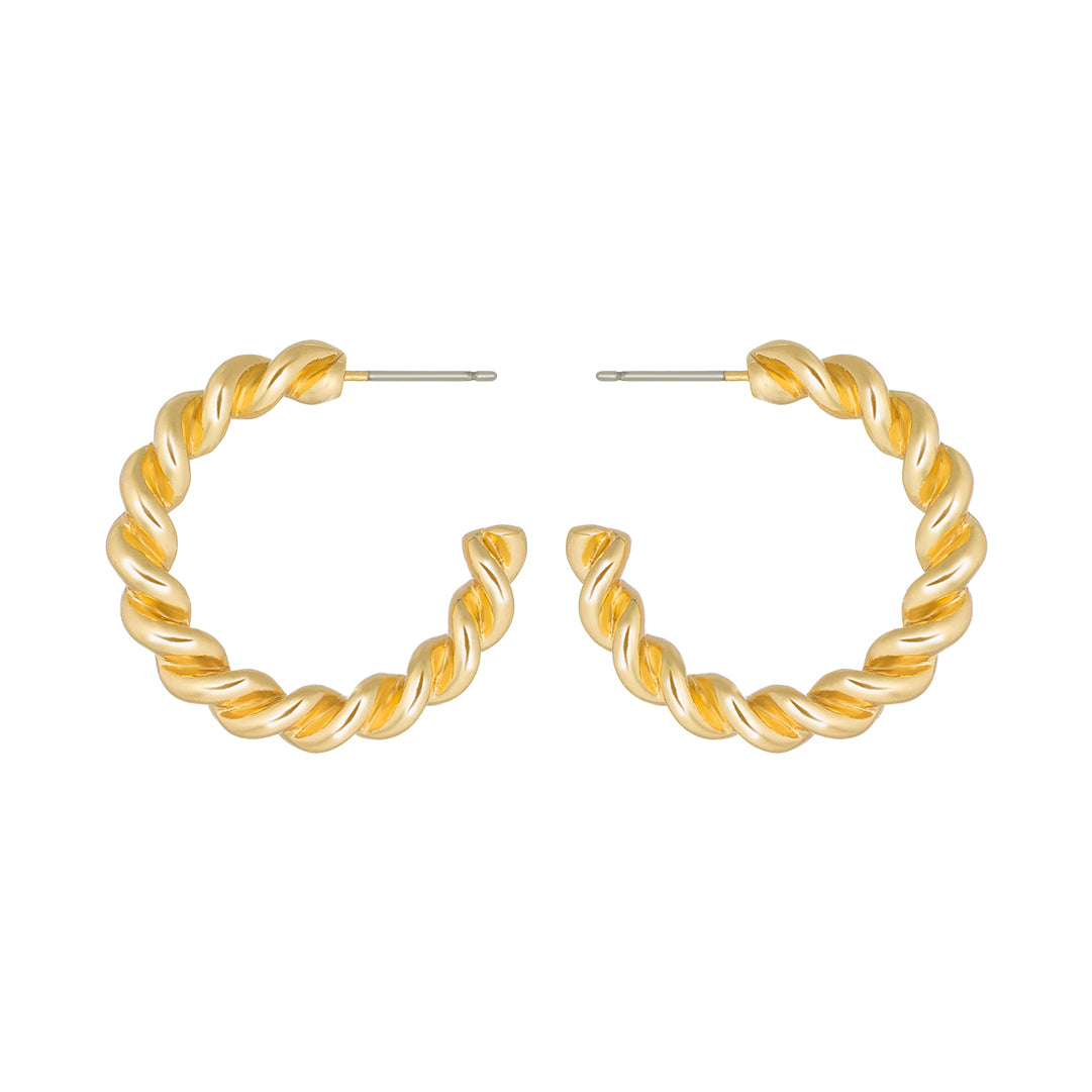 Classic Twisted Hoop Earring