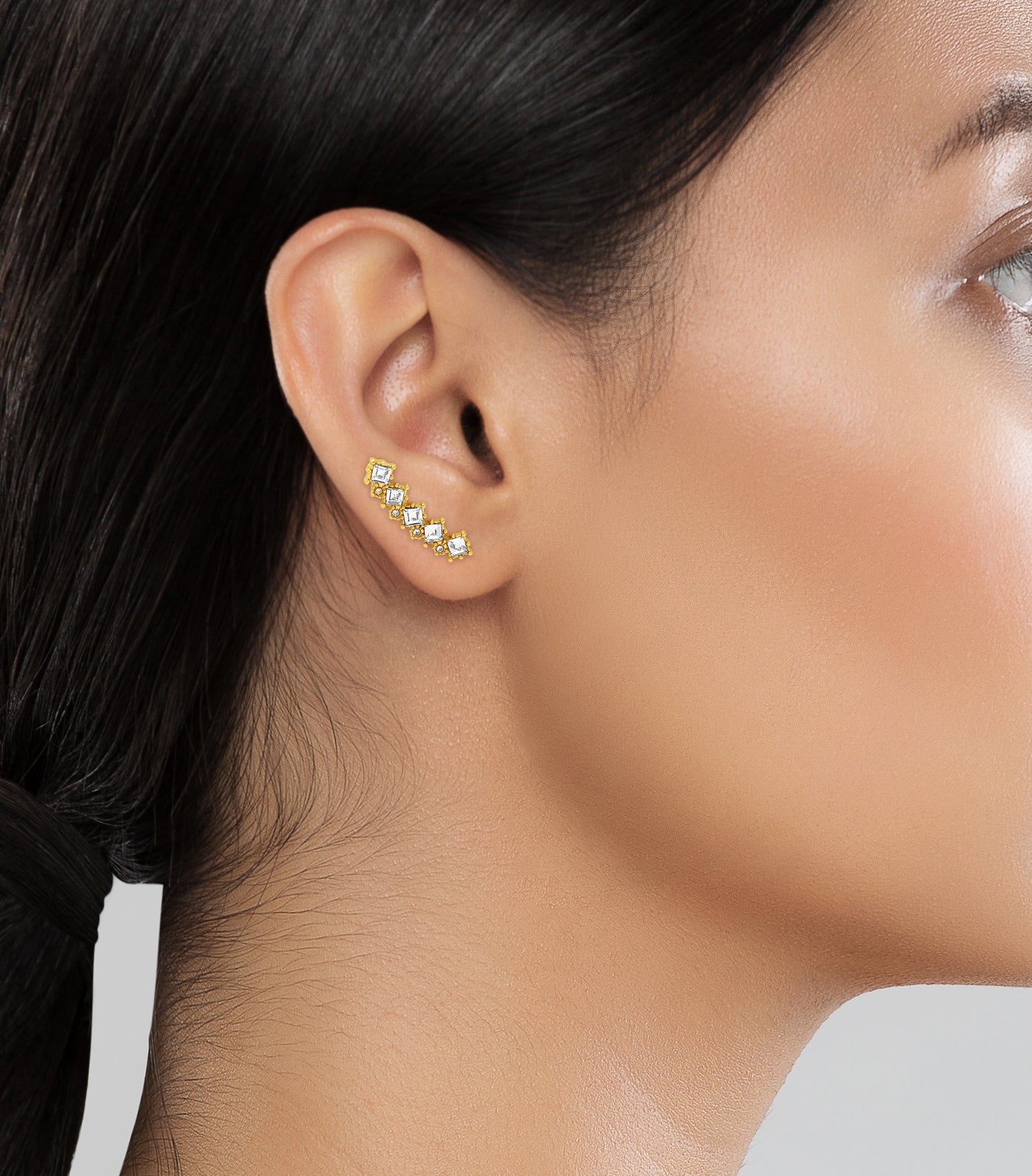 Geometric Ear Crawler Earring