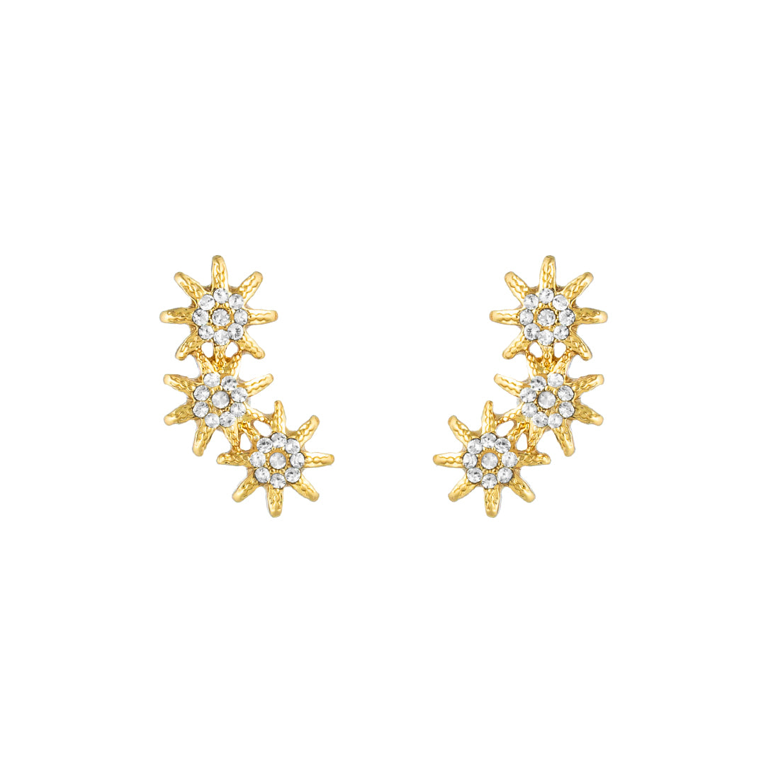 Starburst Ear Crawler Earrings