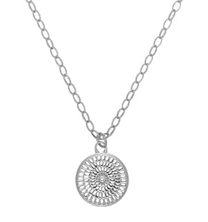 Round Filigree Pendant Necklace