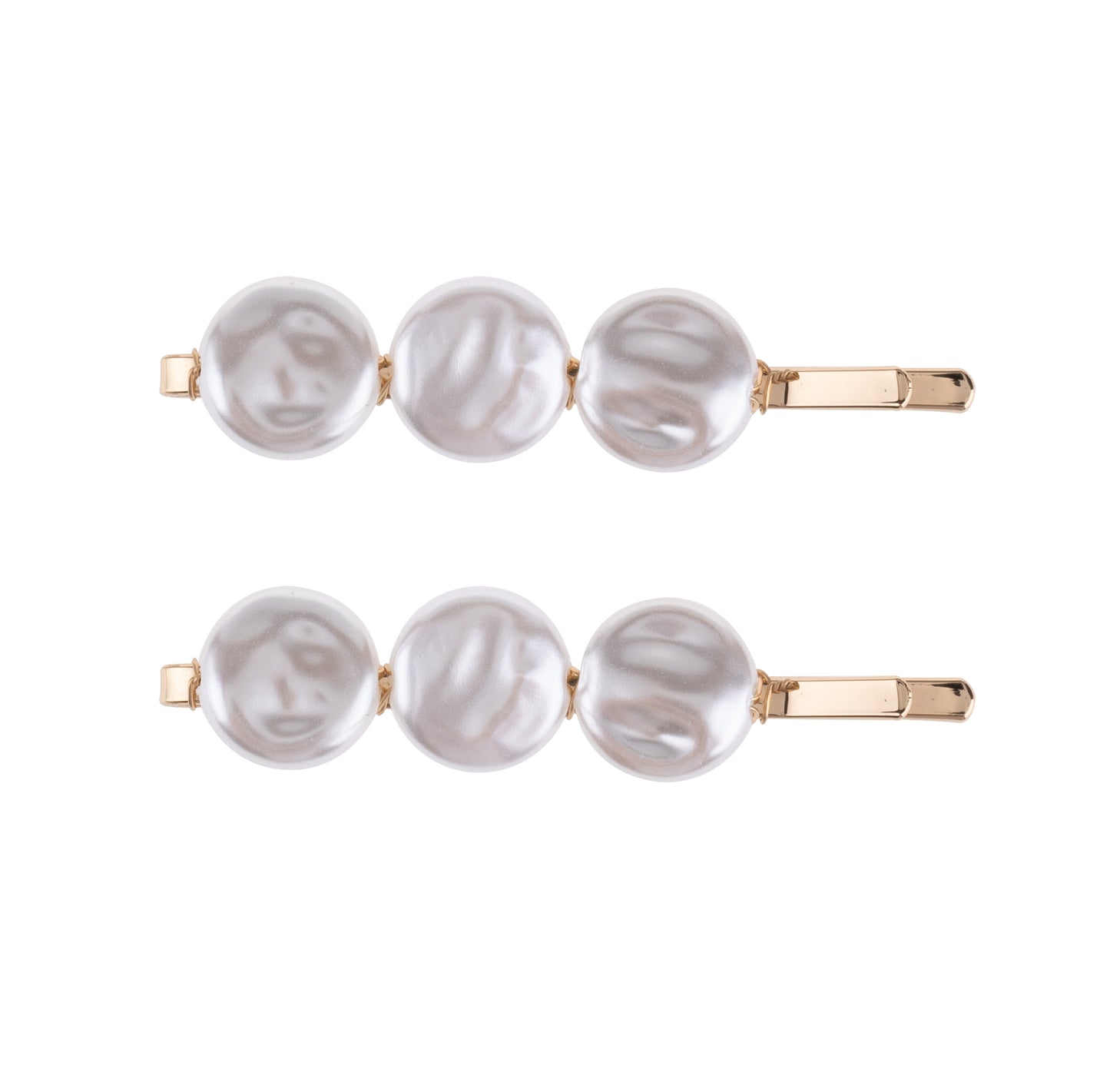 Irregular Pearl Gold Bobby Pin Set