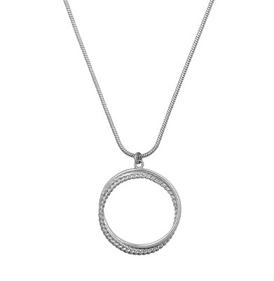 Twisted Rope Circle Adjustable Necklace