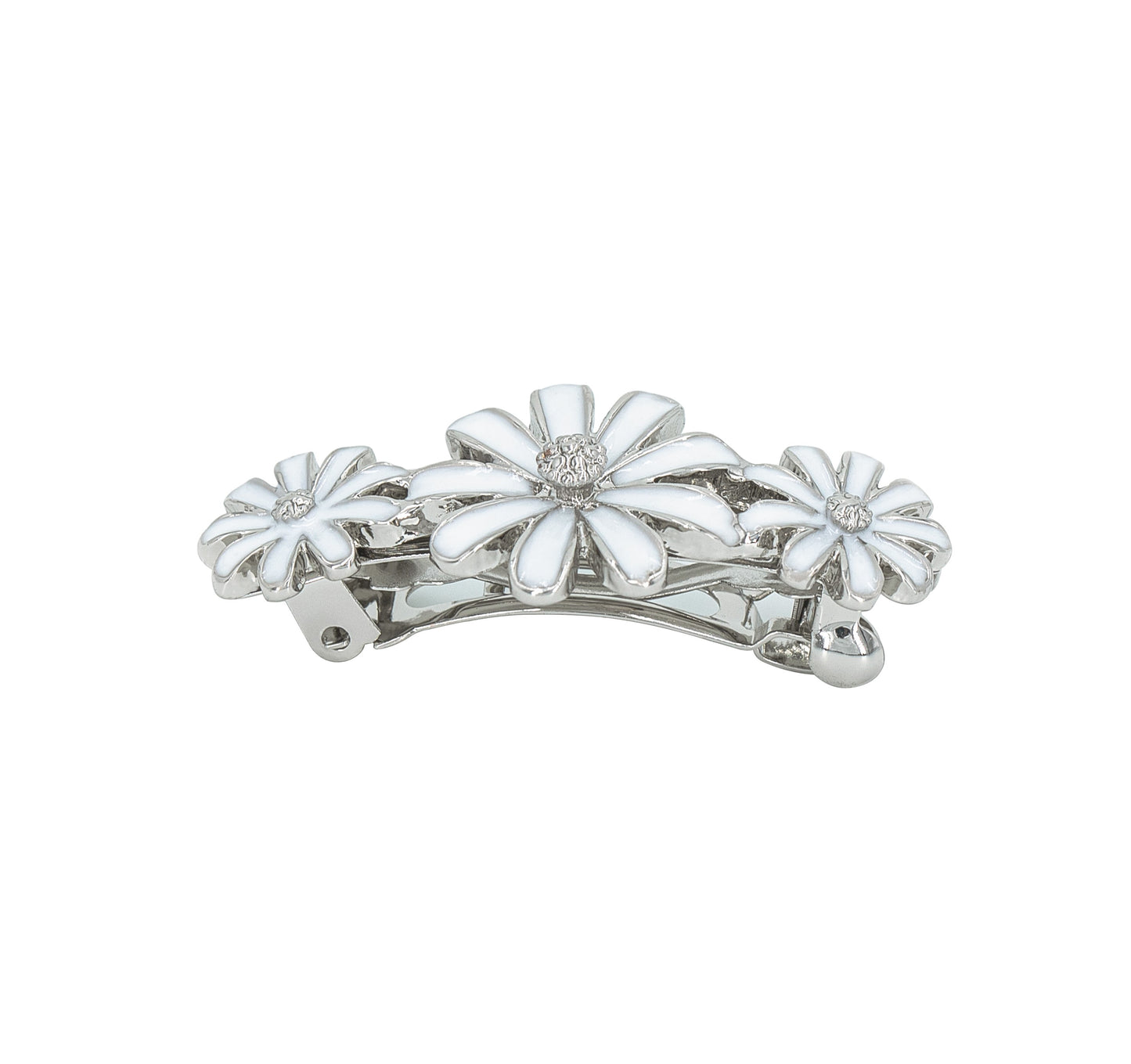 Enamel Flower Barrette