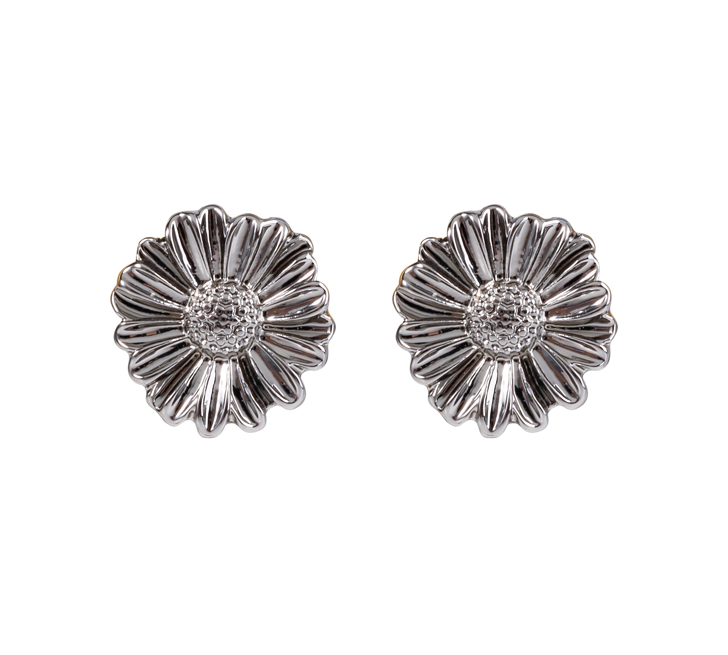 Silver Flower Stud Earring
