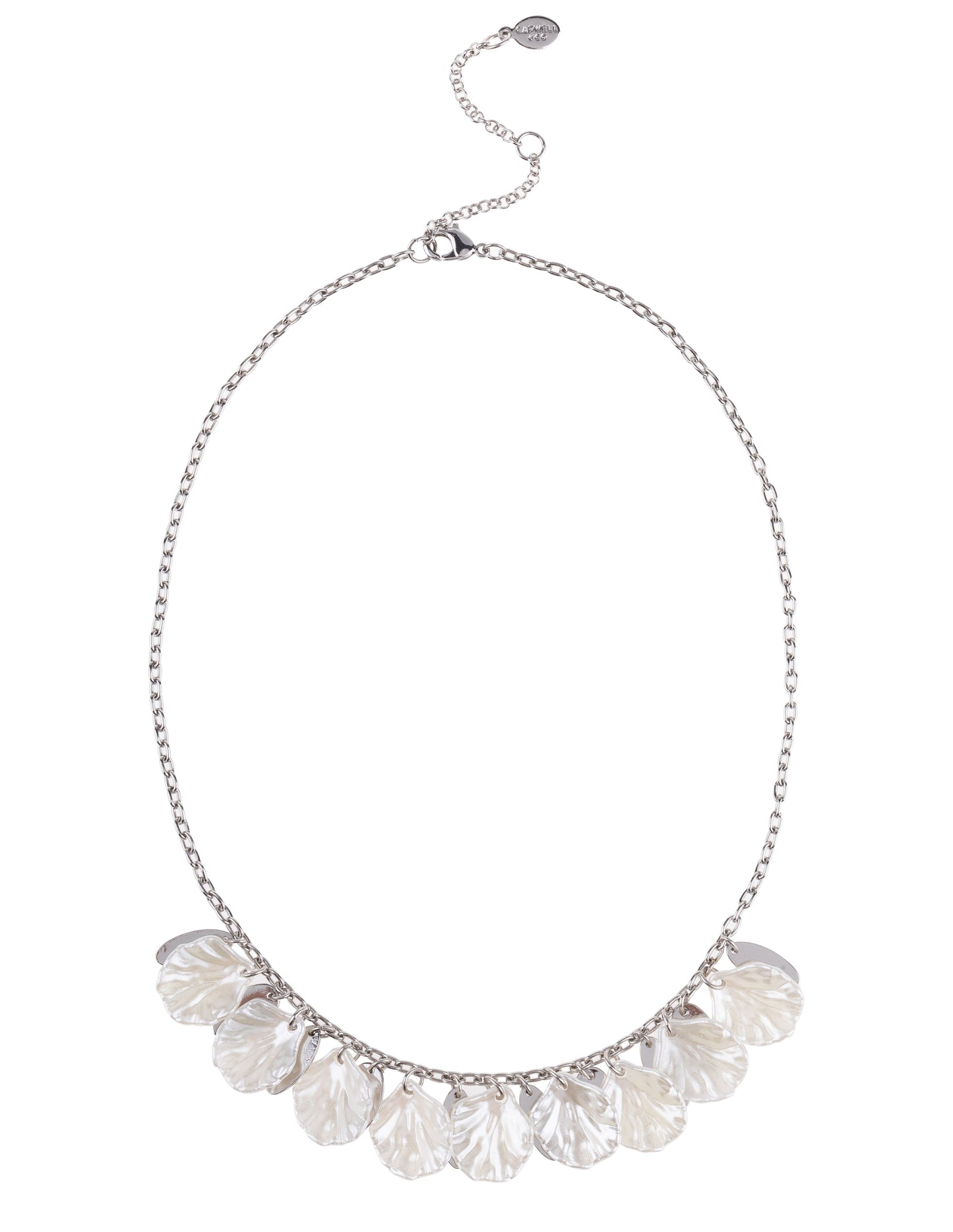 Silver Statement Shaky Petal Necklace