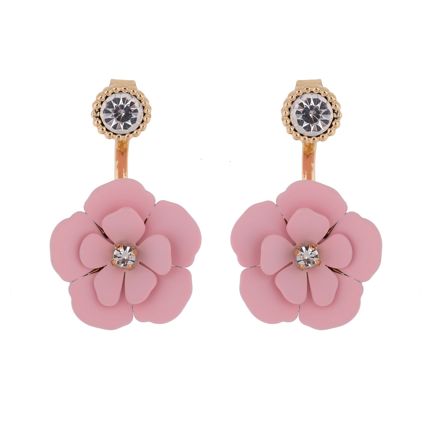 Blue Soft Touch Flower Convertible Earring