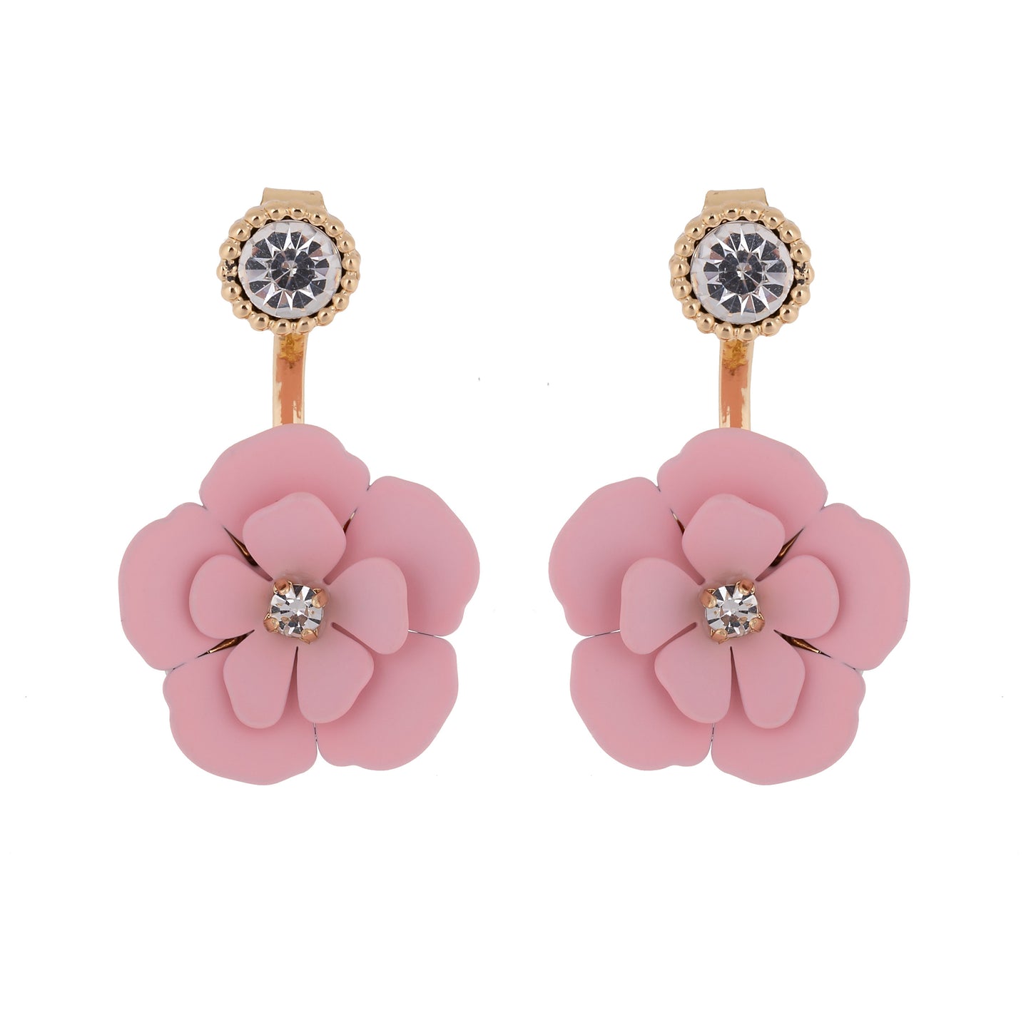 Blue Soft Touch Flower Convertible Earring