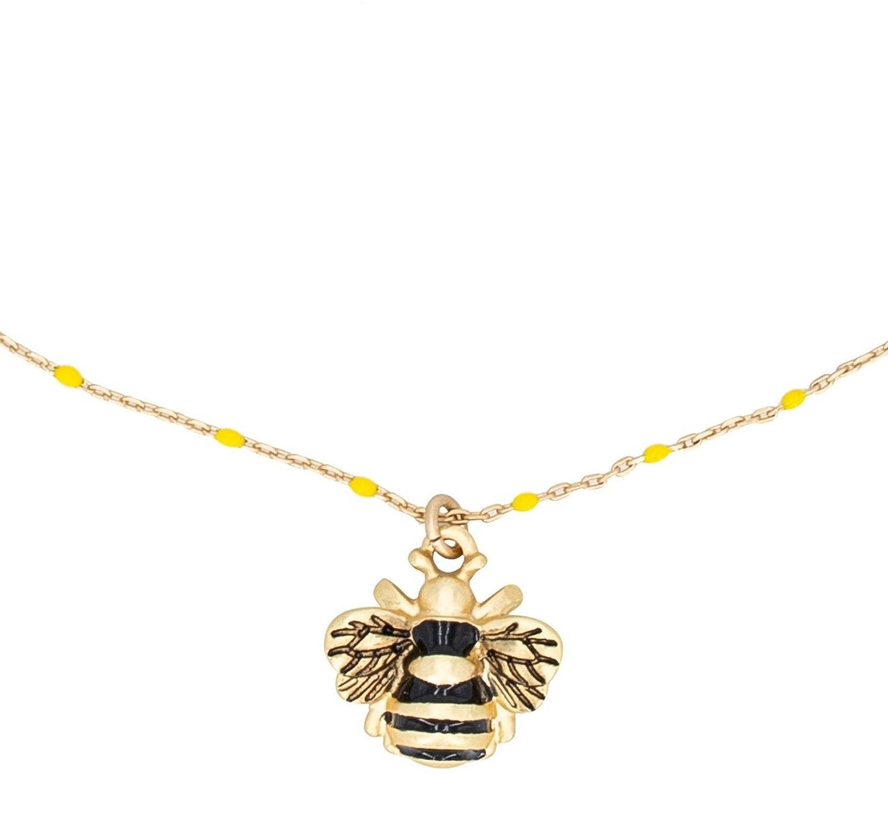 Bumblebee Charm Delicate Necklace