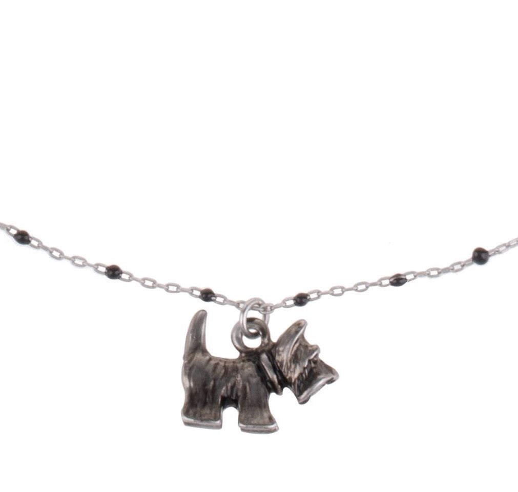 Scottie Dog Charm Delicate Necklace