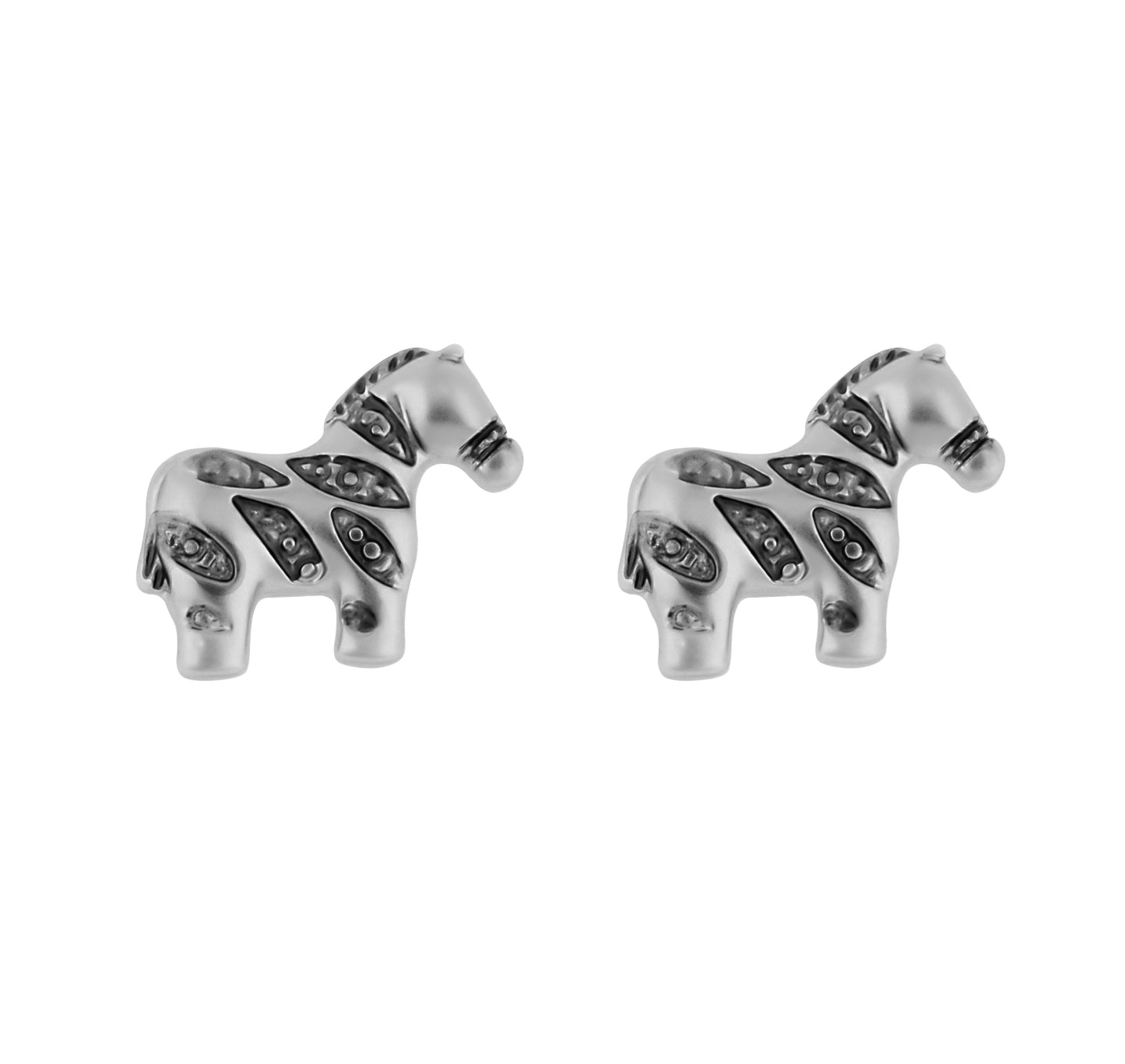 Zebra Stud Earring