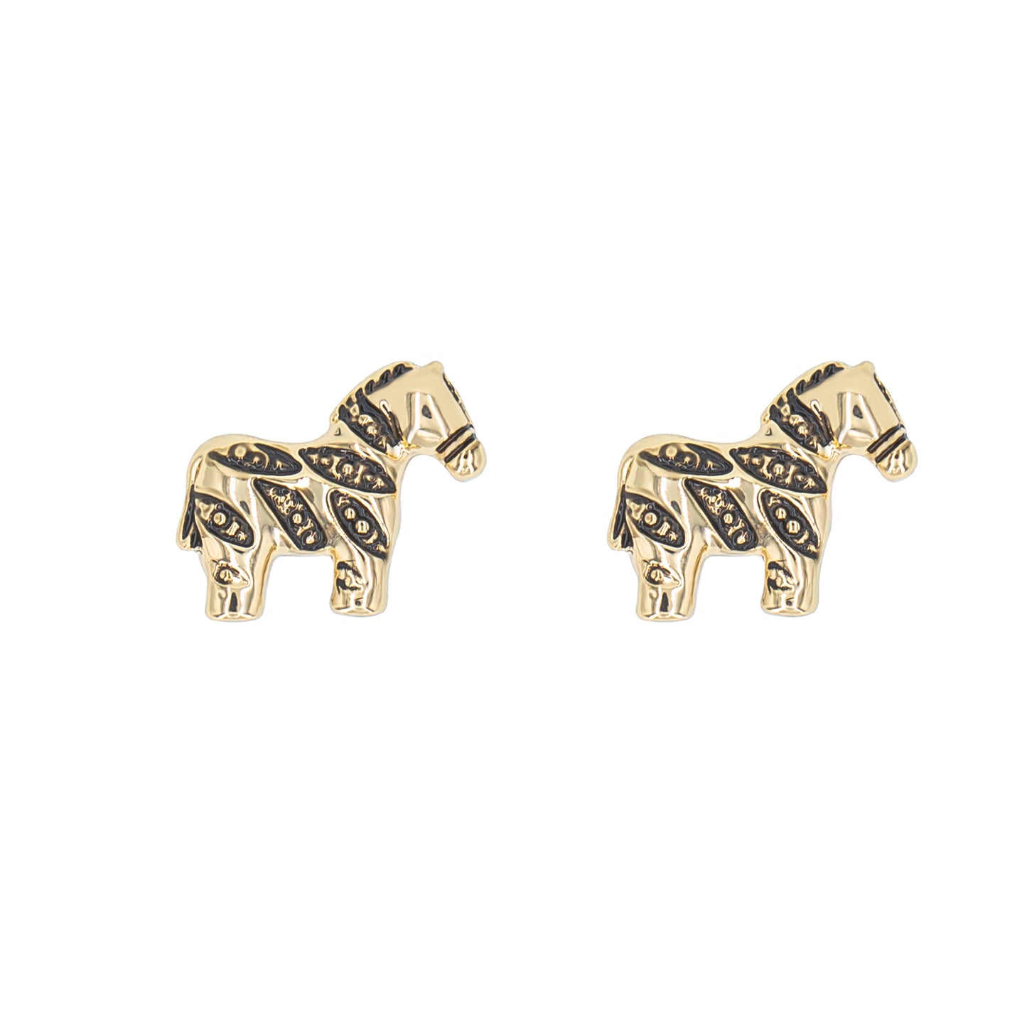 Zebra Stud Earring