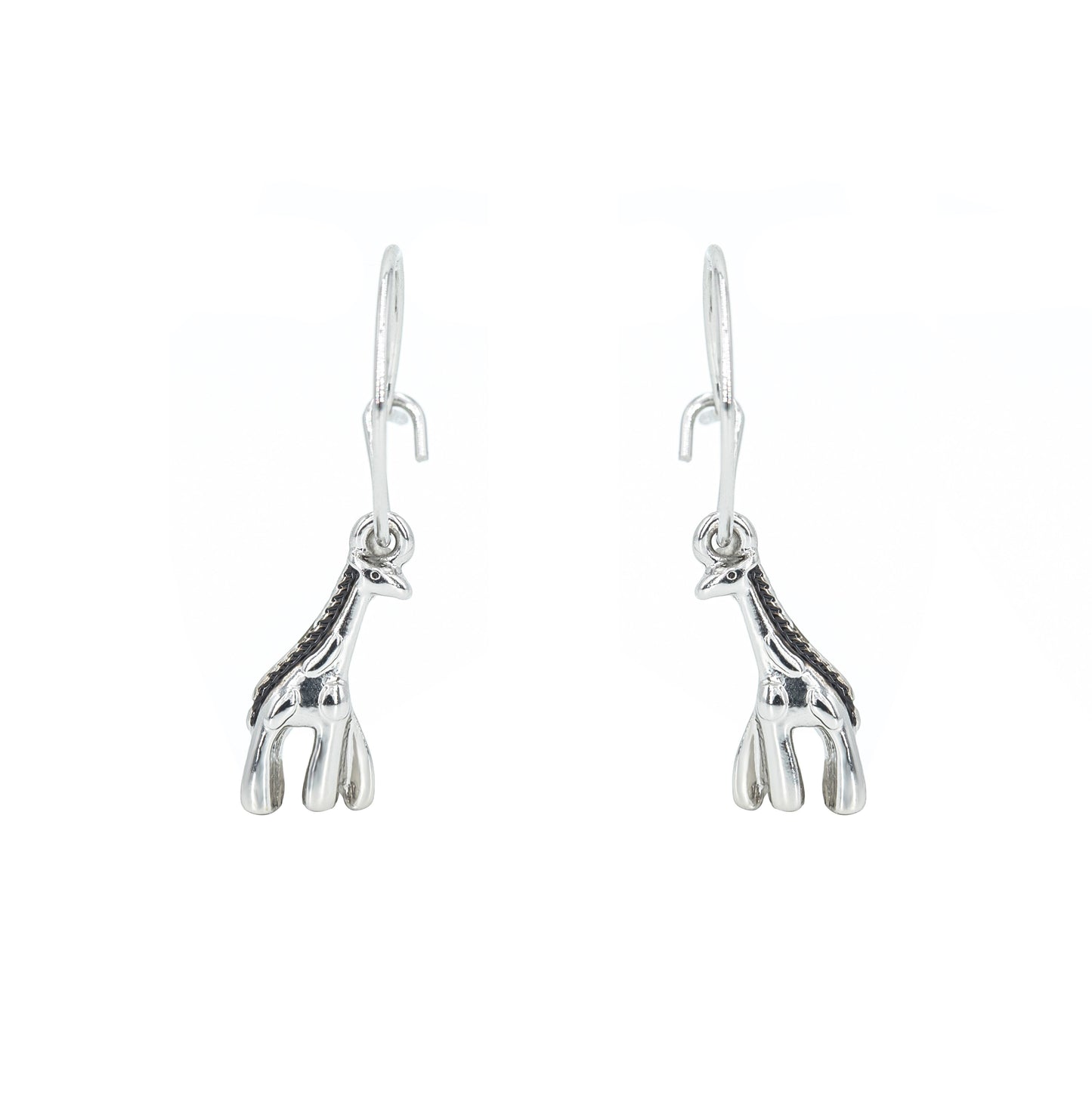 Giraffe Drop Hoop Earring