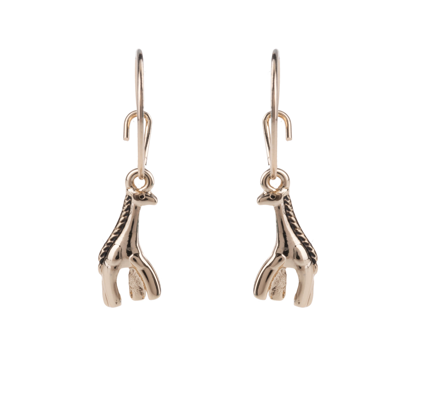 Giraffe Drop Hoop Earring