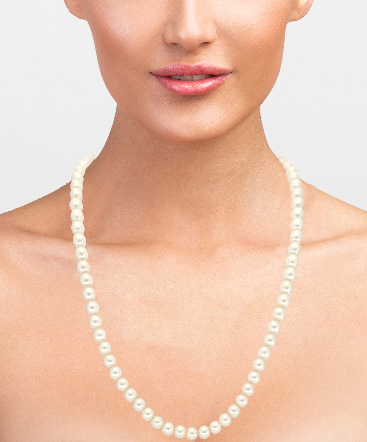 Single Strand Endless Pearl Necklace