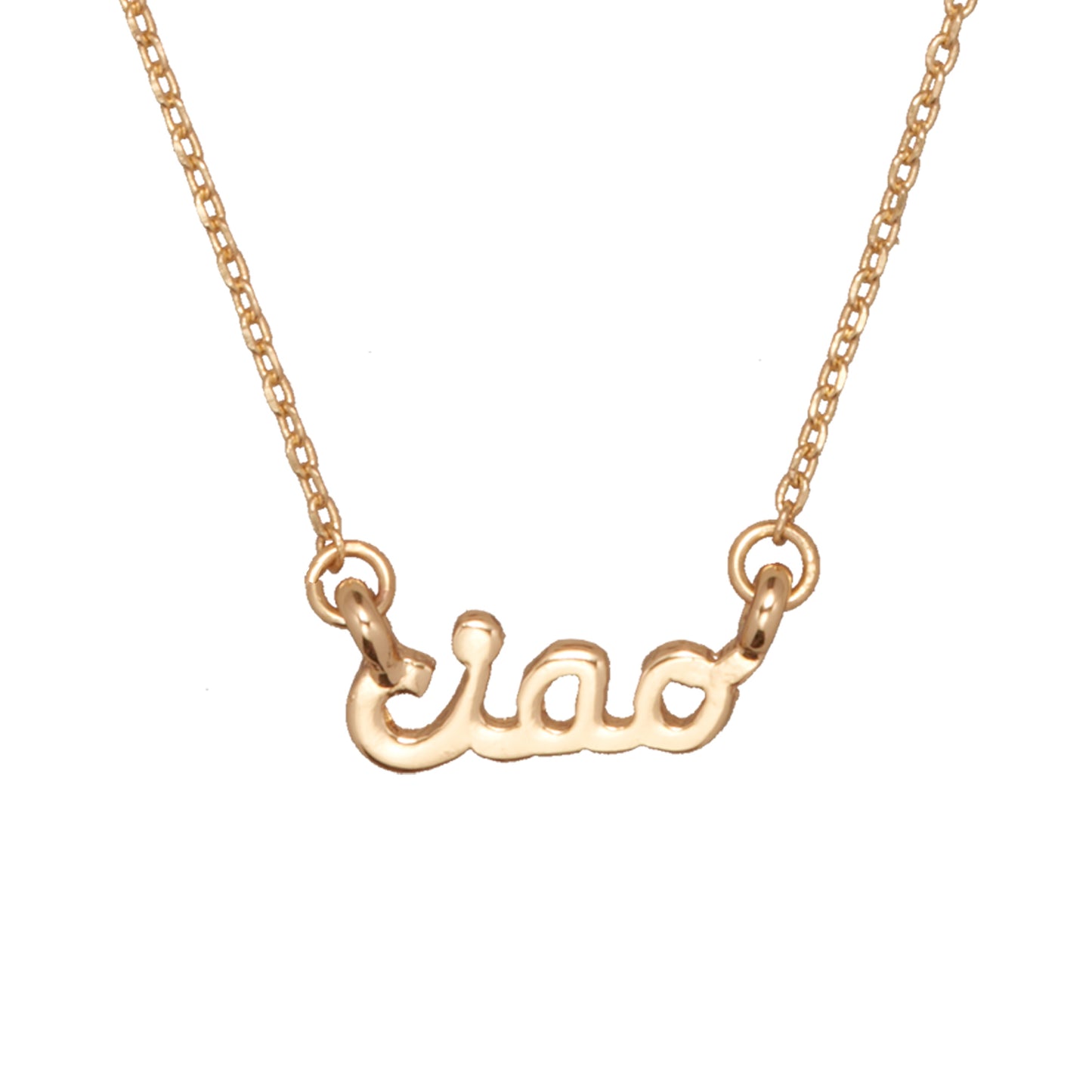 "Ciao" Delicate Word Necklace