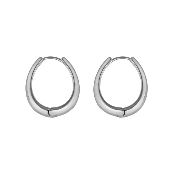 Statement Oval Hoop Earrings