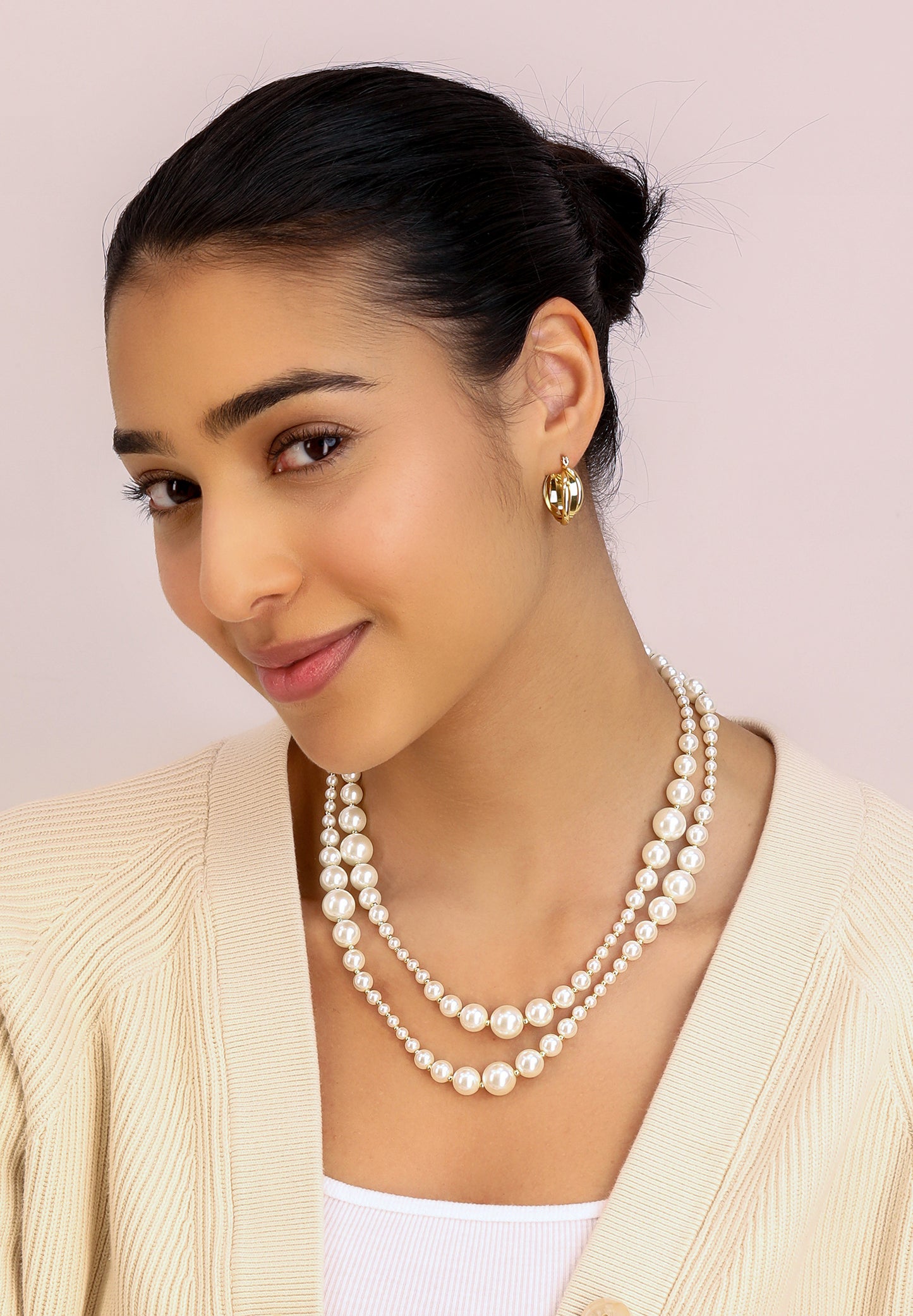 Double Strand Classic Pearl Necklace