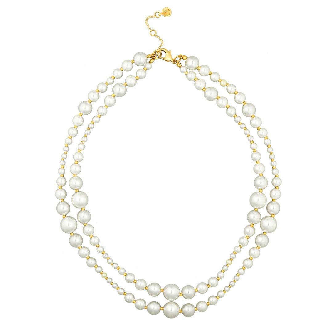 Double Strand Classic Pearl Necklace