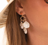 Gold Shaky Petal Chandelier Earring