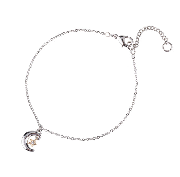 Delicate Celestial Charm Chain Bracelet