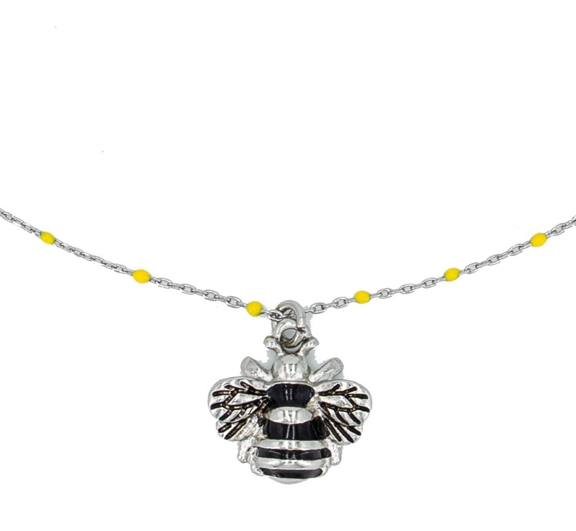 Bumblebee Charm Delicate Necklace