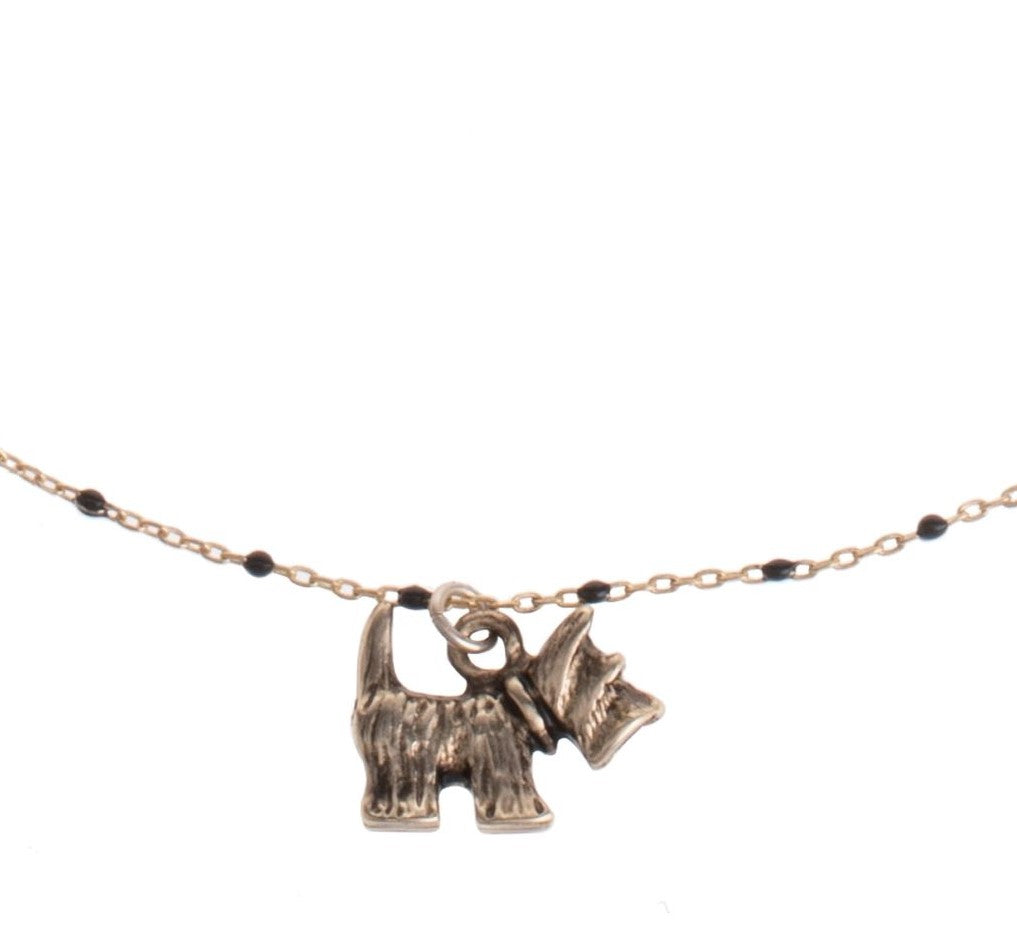 Scottie Dog Charm Delicate Necklace