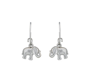 Elephant Drop Hoop Earring