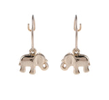 Elephant Drop Hoop Earring